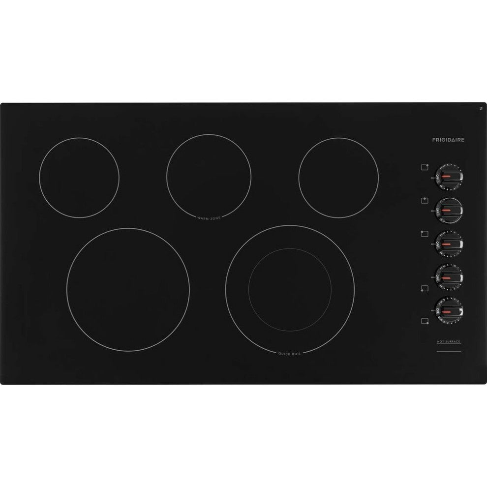 Frigidaire FFEC3625U 37"W 5 Burner Electric Cooktop - Black