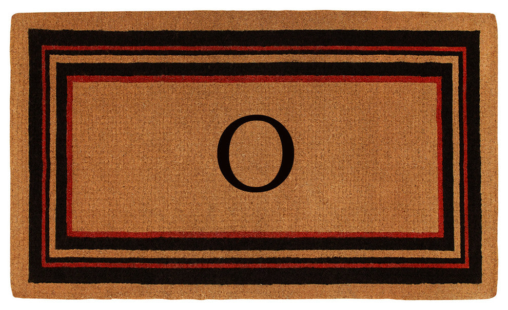 Esquire Monogram Doormat, Extra-Thick 3'x6', Letter O