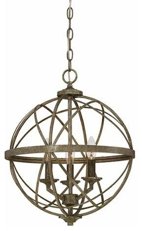 Millennium Lighting Lakewood Pendant, Antique Silver