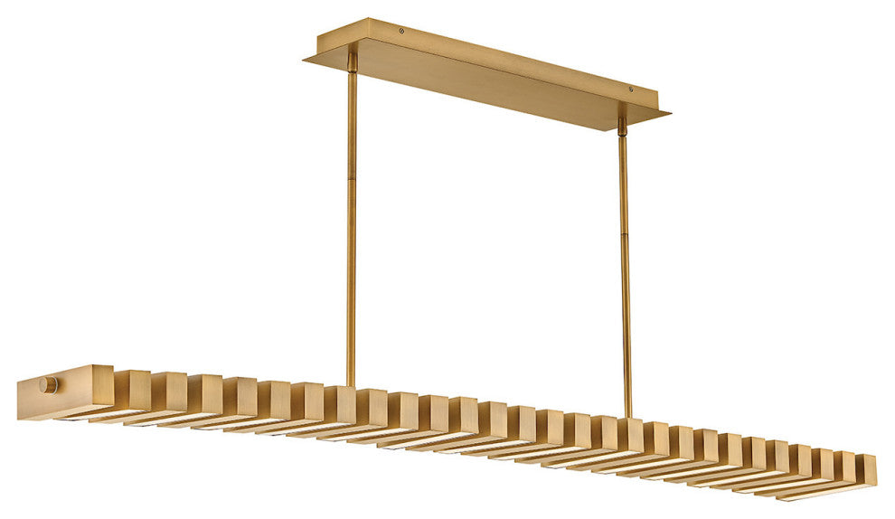 Fredrick Ramond Stitch Large Led Linear, Lacquered Brass