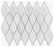 Bianco Dolomiti Polished Long Arabesque Marble Mosaic