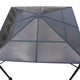 GDF Studio Halley Outdoor 10'x10' Aluminum Framed Gazebo, No Curtains, Black