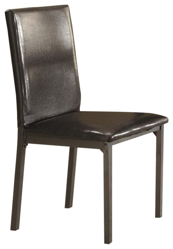 Garza Upholstered Black Dining Side Chair by Coaster 100612, Set of 2