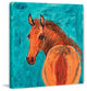 "Rusty Bai" Painting Print on Wrapped Canvas, 24"x24"