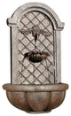 Outdoor Wall Fountain, "The Manchester" Weathered Bronze