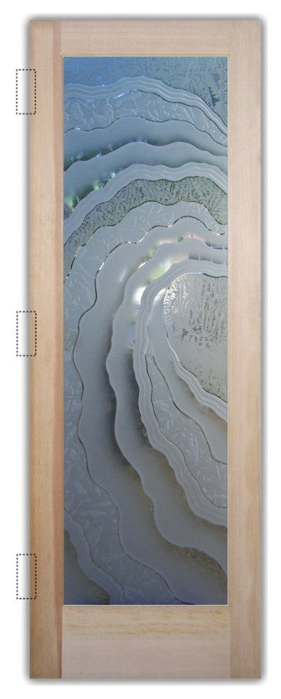 Interior Prehung Door or Interior Slab Door - Metacurl - Douglas Fir (stain...