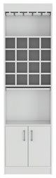 Illinois Bar Cabinet, White