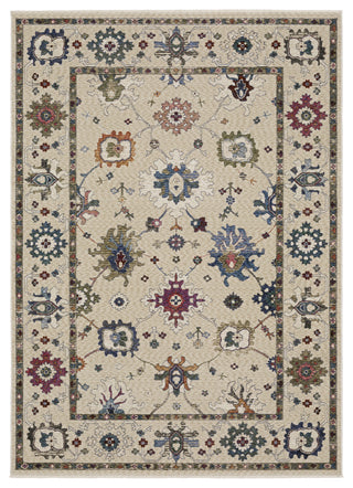 Oriental Weavers Hastings HA01W Floral Rug, Ivory, 3'10"x5'5"