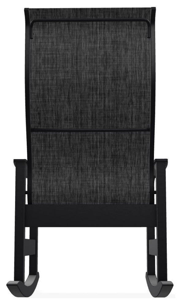 Leeward Sling Outdoor Supreme Rocker, Augustine Shadow/Black