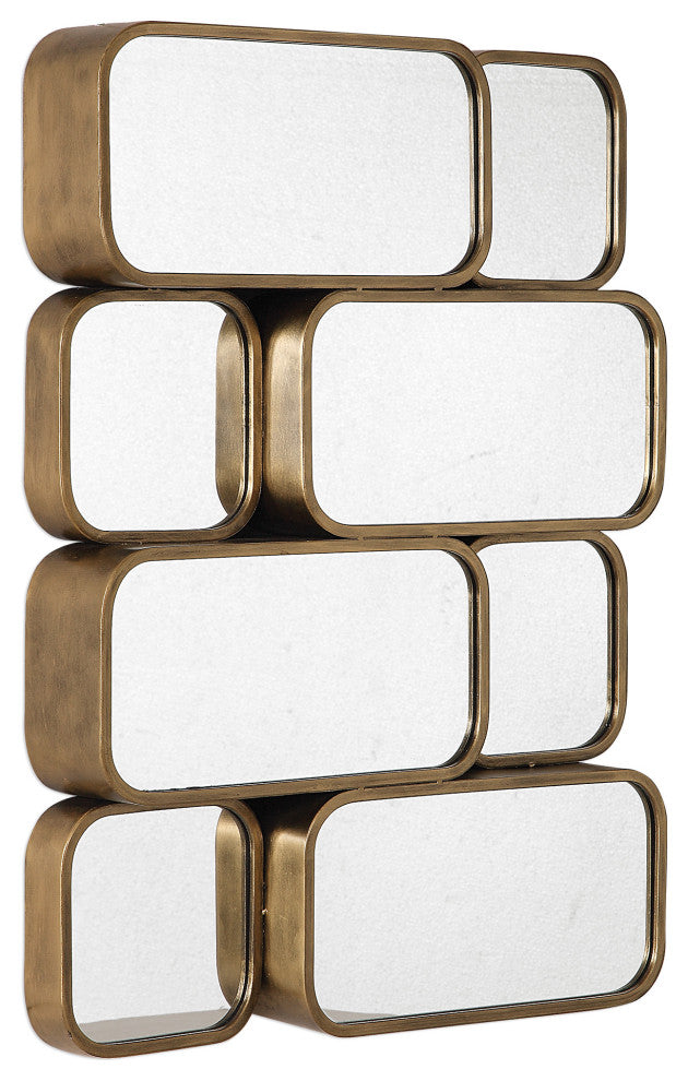 New Uttermost Canute Modern Gold Mirror