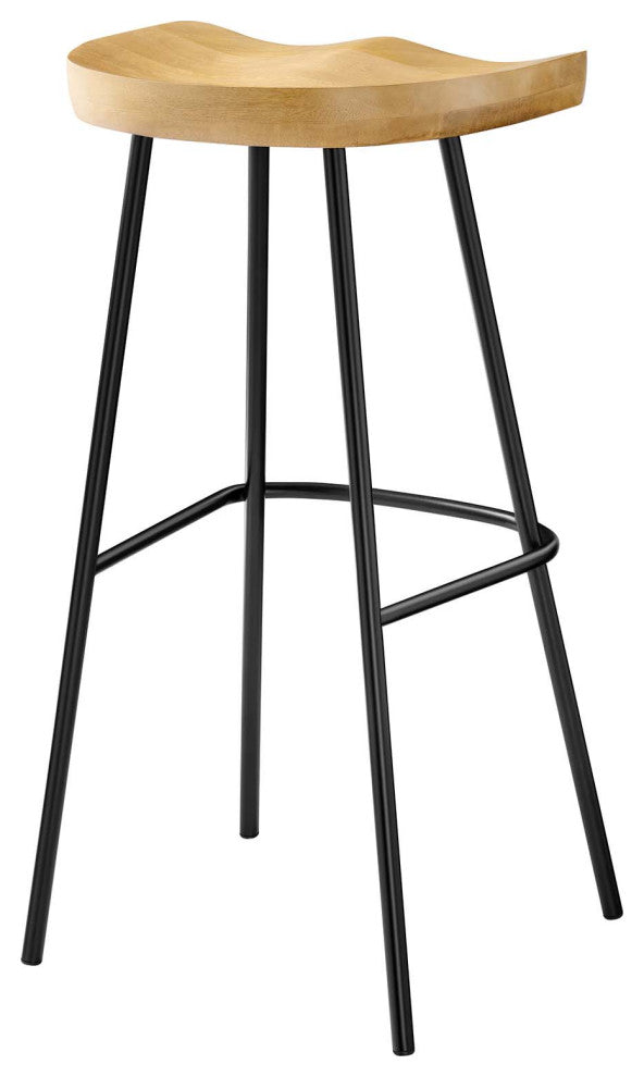 Concord Backless Wood Bar Stools - Set of 2