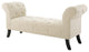 Modern Designer Living Room Lounge Club Lobby Accent Chair Bench, Fabric, Beige