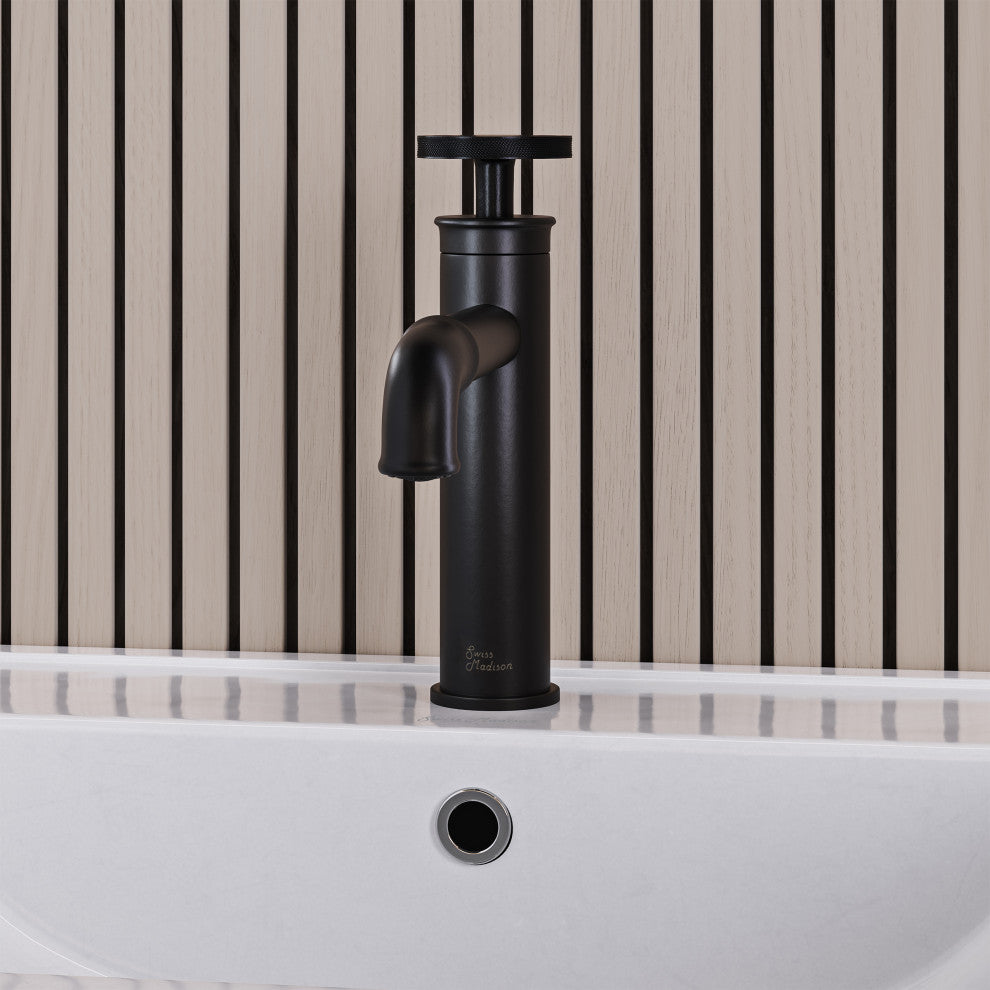 Avallon 7" Single Handle, Bathroom Faucet, Matte Black