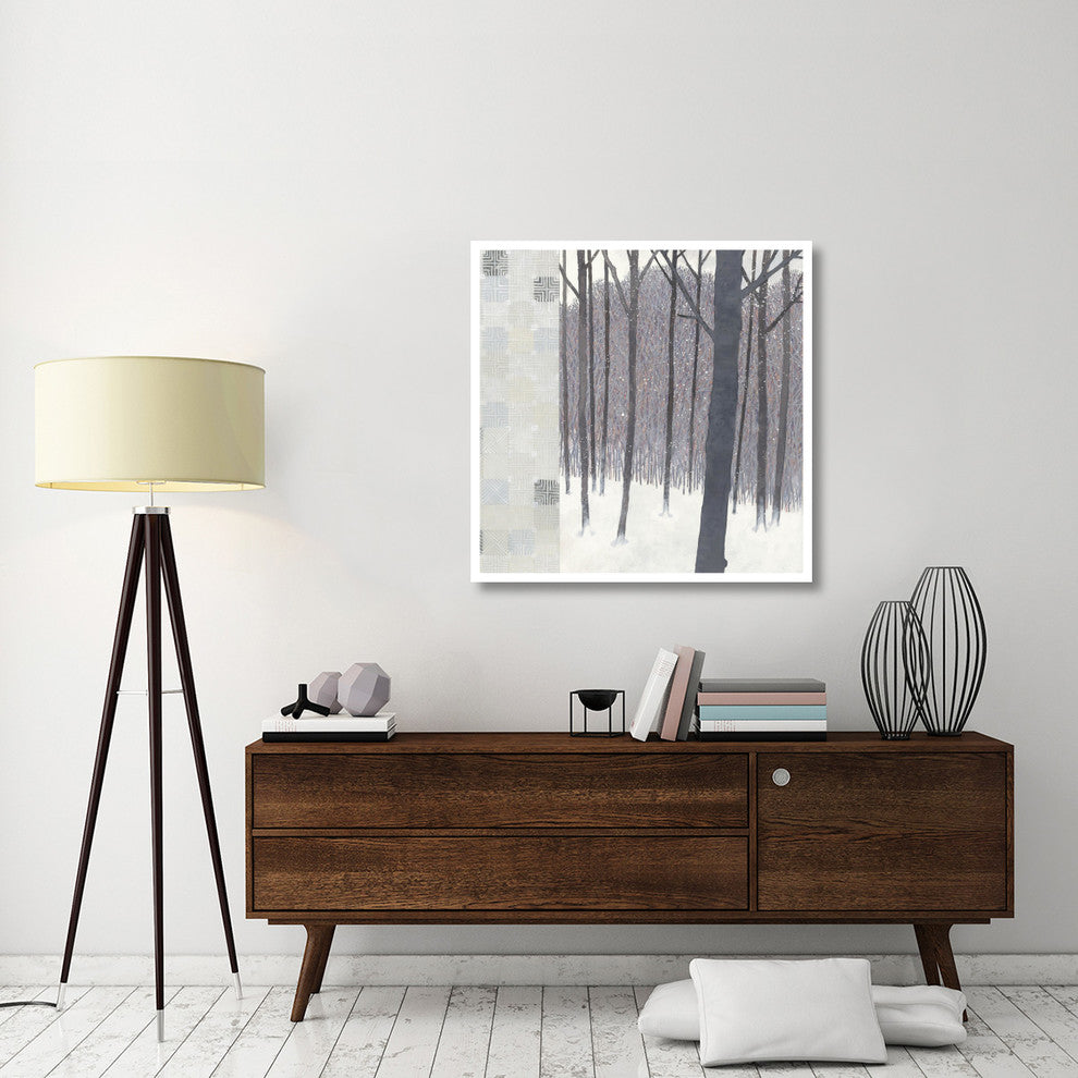 "Winters End Flurries" Digital Paper Print by Kathrine Lovell, 38"x38"