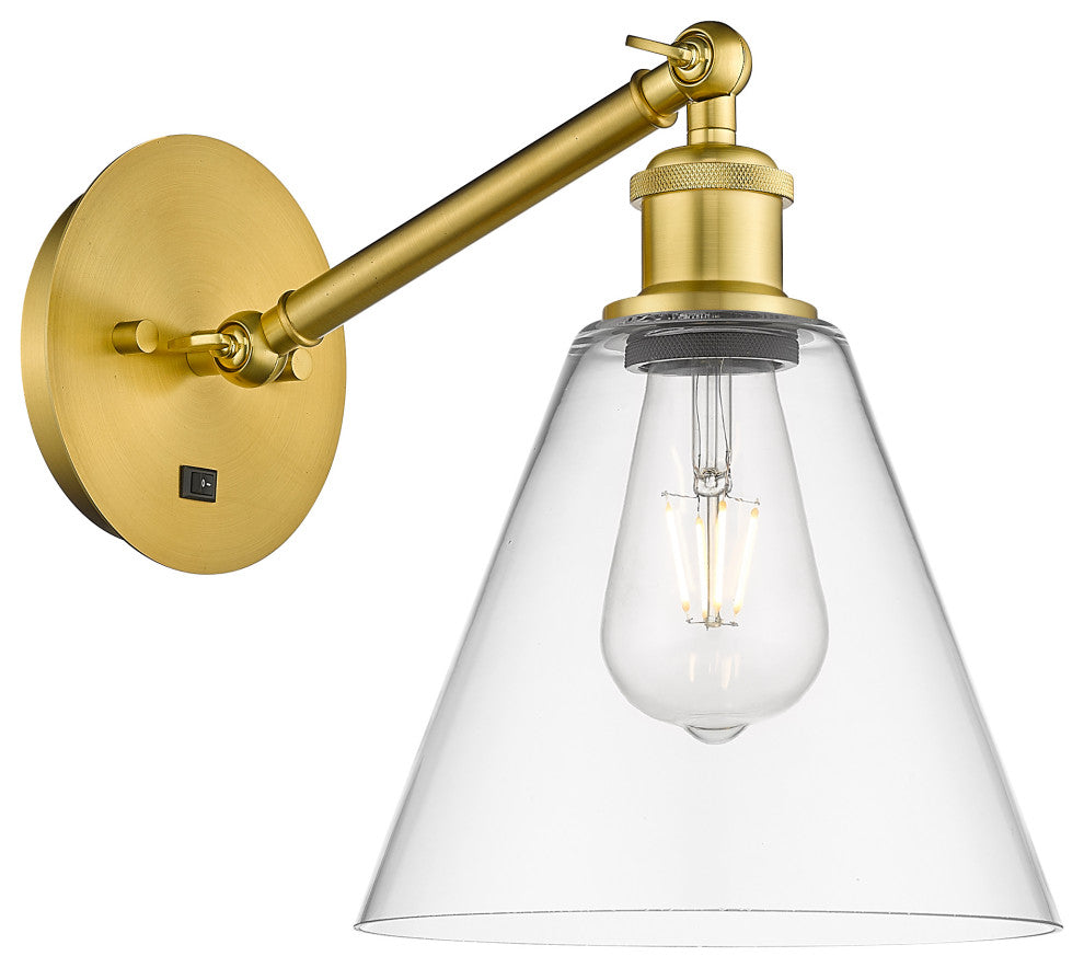 Innovations 317-1W-SG-GBC-82-LED 1-Light Sconce, Satin Gold