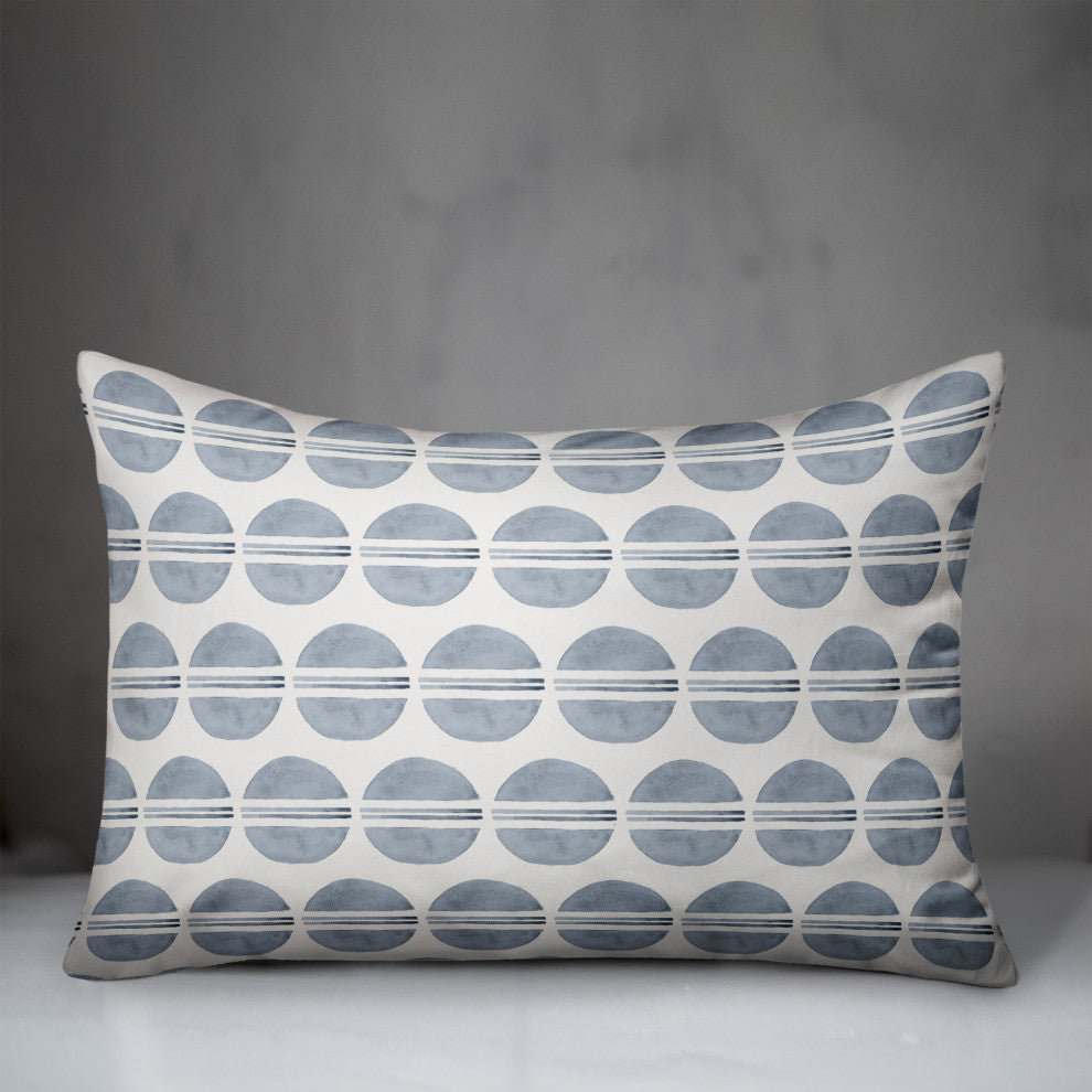 Watercolor Circle Pattern 14x20 Spun Poly Pillow