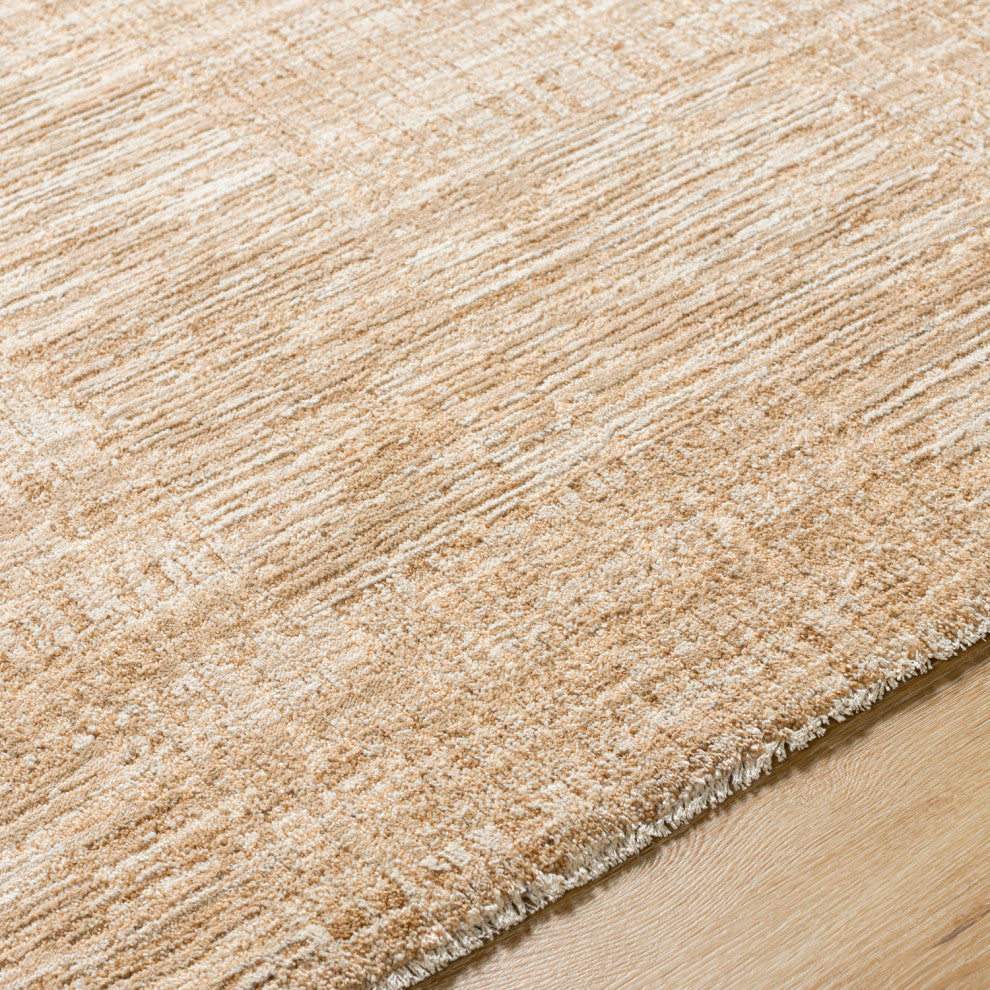 Surya Masterpiece MPC-2308 Machine Woven Area Rug, Medium Gray, Beige, Tan, Medium Brown, 2'7" X 10'
