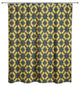 Folk Southwestern Pattern in Yellow Shower Curtain