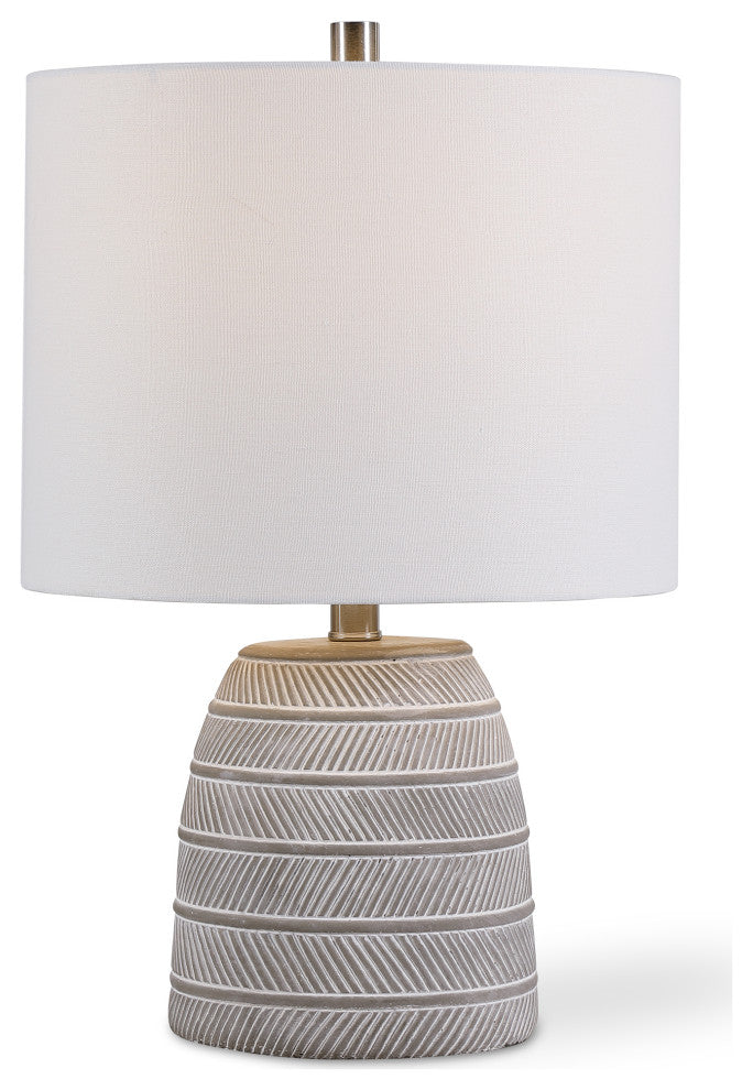 20" Coastal Brown Accent Lamp