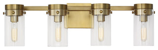 Garrett 4-Light Vanity, Burnished Brass