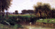 Jr. Samuel Colman The Ducks by a Pond, 15"x30" Gallery Wrapped Canvas Print