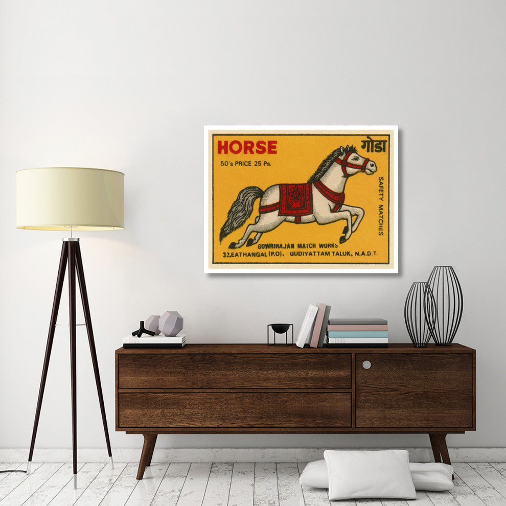 "Horse Matches" Digital Paper Print by Phillumenart, 46"x35"