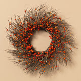 Dried Twig and Fall Berries Wreath