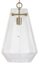 Capital Lighting 338316 18-1/2" Tall Pendant - Aged Brass