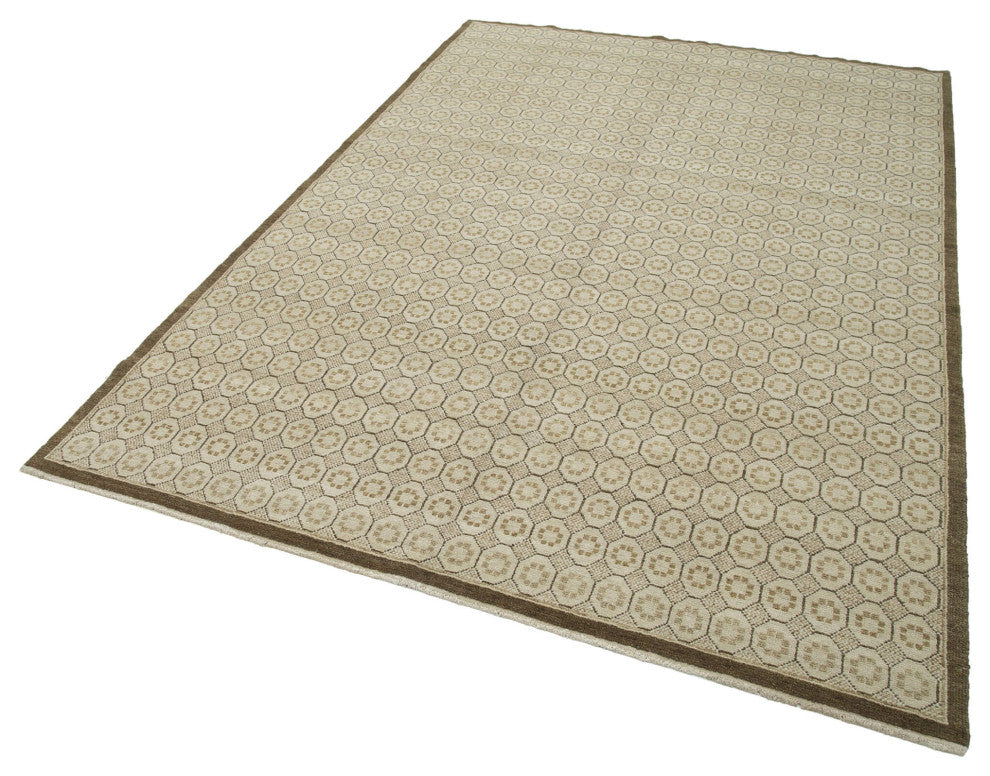 Rug N Carpet - Handwoven Oriental 5' 11" x 9' 0" Unique Oushak Area Rug