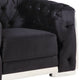 ACME Pyroden Chair, Black Velvet and Chrome