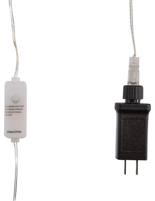 200 Light, Dual Color LED Lights, Silver Wire