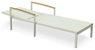 Braylee Reclining Chaise Lounge, Natural White