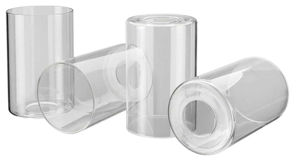 23616-04 Replacement Clear Vanity Glass Shade,4 Pack.