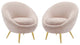Circuit Accent Chair Performance Velvet Set of 2 - Pink
