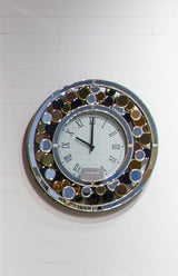 Montreal Round Mosaic Wall Clock