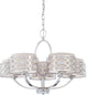 Harlow 5 Light - Chandelier With Slate Gray Fabric Shades