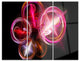 "Red Fractal Desktop Wallpaper" Digital Metal Wall Art, 3 Panels, 36"x28"