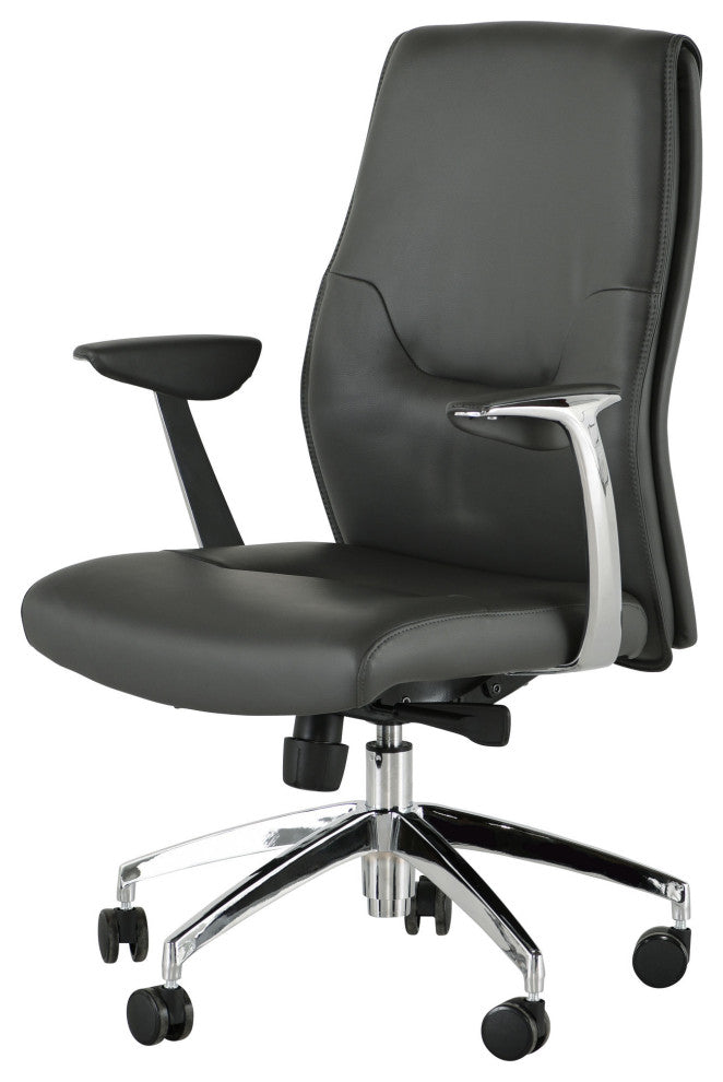 Klause Grey Naugahyde Office Chair