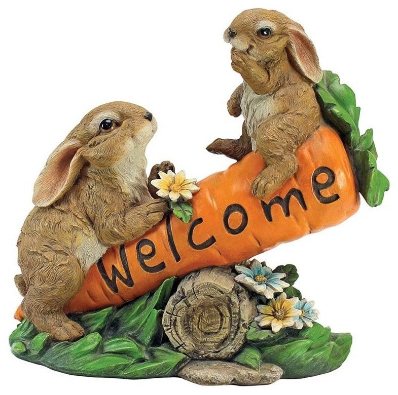 Bunny Bunch Welcome Statue
