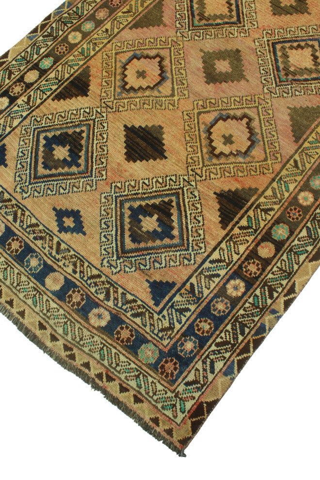 Semi-Antique Safiya Rust Runner