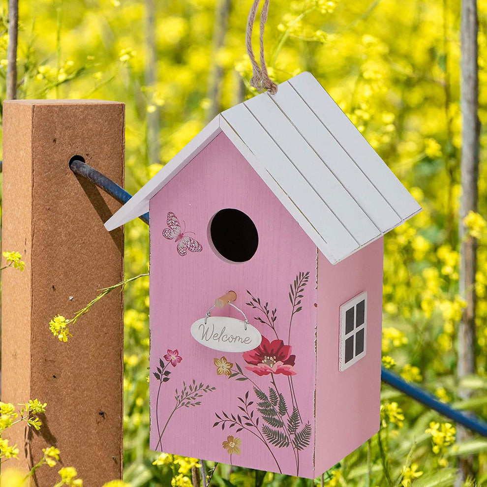 Rustic Welcome Birdhouse, 8.75 Inches