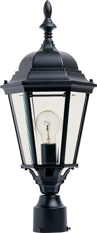 Maxim Westlake Cast 1-Light Outdoor Pole/Post Lantern Black - 1005BK