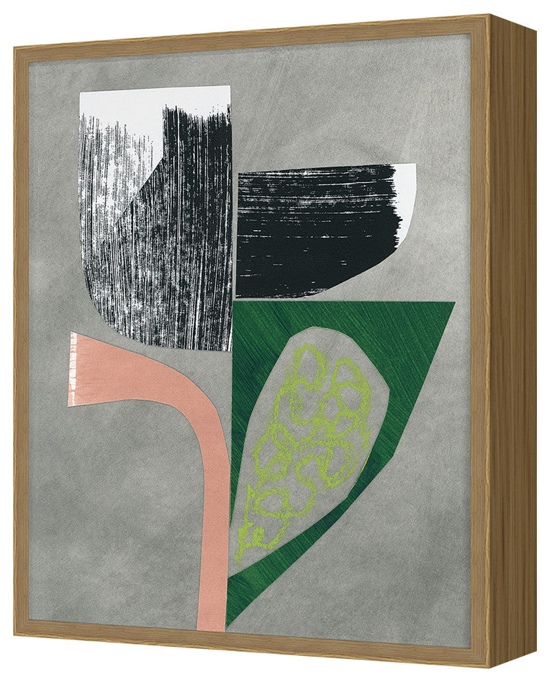 Flower Collage 9 Fine Art Print, Oak, 30"x24"