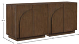 Navona Oak Veneer Sideboards / Buffet, Brown, 2pc