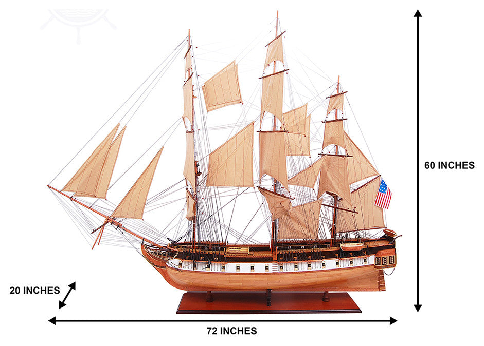 Uss Constitution Xl Museum-quality Fully Assembled Wooden Model Ship