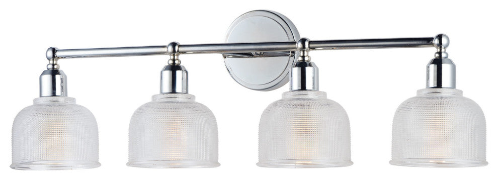 Maxim 11324 Hollow 4 Light 31"W Bathroom Vanity Light - Polished Chrome