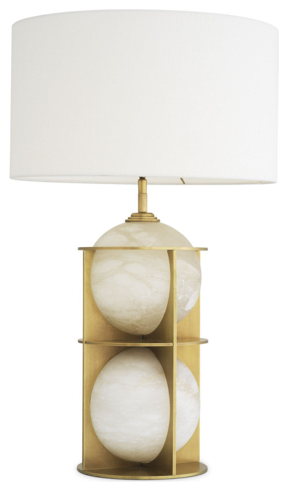 Round Alabaster Table Lamp | Eichholtz Eternity
