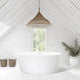 Jolie Freestanding Soaking Acrylic Bathtub, 55"