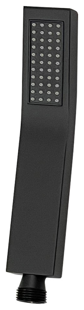 Waterfall Floor Mounted Tub Faucet With Hand Held Shower, Matte Black