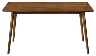 Armen Living Westmont and Azalea 5-Piece Modern Wood Dining Set in Brown/Orange